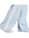 Dámske široké nohavice - tepláky adidas Essentials 3-prúžkové fleece modré IR5384